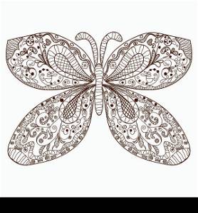 hand drawn butterfly