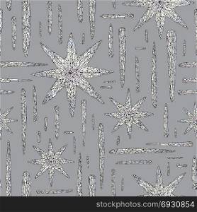 Hand drawn crystals pattern. Abstract stars seamless background. Vector texture for wallpaper, wrapping paper, textile design, surface, fabric.. Hand drawn crystals pattern. Abstract stylized stars seamless background. Vector colorful texture for wallpaper, wrapping paper, textile design, surface, fabric.
