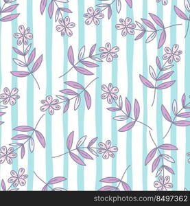 Hand drawn ditsy flower seamless pattern. Simple floral field endless wallpaper. Design for fabric, textile print, wrapping paper, cover, surface. Hand drawn ditsy flower seamless pattern. Simple floral field endless wallpaper.