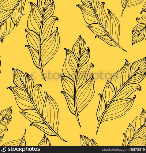 Hand drawn doodle zentangle feather pattern. Vector hand-drawn hipster illustration. Native american indian traditional symbols, tribal and ethnic boho theme.. Hand drawn doodle zentangle feather pattern. Vector hand-drawn hipster illustration, line-art. Native american indian traditional symbols, tribal and ethnic boho theme.