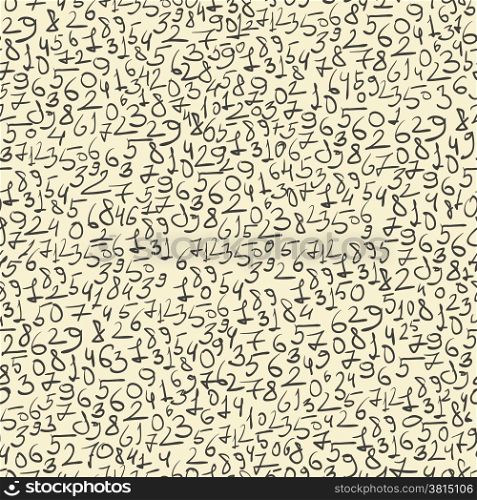 Hand-drawn doodles seamless pattern. Vector