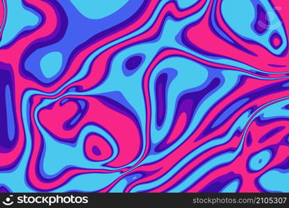 Hand drawn flat psychedelic groovy background