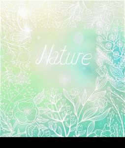 hand drawn floral background. eps10 vector format