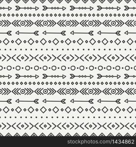 Hand drawn geometric ethnic seamless pattern. Wrapping paper. Scrapbook paper. Doodles style. Tiling. Tribal native vector illustration. Aztec background. Stylish ink graphic texture.. Hand drawn geometric ethnic seamless pattern. Wrapping paper. Scrapbook paper. Doodles style. Tiling. Tribal native vector illustration. Aztec background. Stylish ink graphic texture for design.