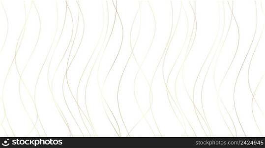 Hand drawn gold lines. Abstract golden pattern wave simple, smooth pattern, web design, greeting card, textile, Technology background, Eps 10 vector illustration