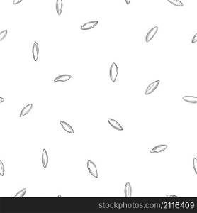 Hand drawn grains of rice on a white background. Vector seamless pattern. Hand drawn grains of rice