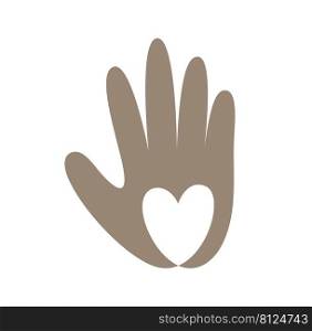 Hand drawn hand with heart Encourage donate logo. Stop war in Ukraine. Concept idea of donation and help icon. Protection from Russian invaders.. Hand drawn hand with heart Encourage donate logo. Stop war in Ukraine. Concept idea of donation and help icon. Protection from Russian invaders