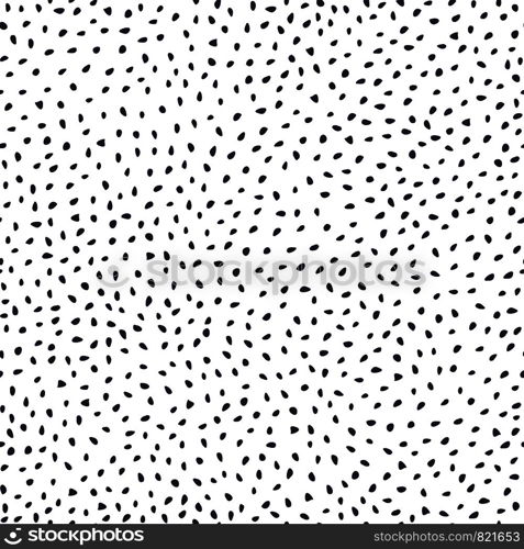 Hand drawn ink shapes seamless pattern. Freehand polka dot backdrop. Simple background. Minimalistic elements wallpaper. Vector illustration.. Hand drawn ink shapes seamless pattern. Freehand polka dot backdrop.