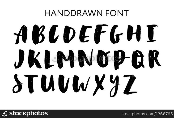 Hand drawn lettering set. Vector Alphabet. Custom Typography for Designs: Logo, for Poster, Invitation. Hand drawn lettering set. Vector Alphabet. Custom Typography for Designs: Logo, for Poster, Invitation, etc.