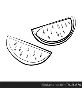 Hand drawn lime. simple engraving style vector illustration. Hand drawn lime. simple engraving style illustration