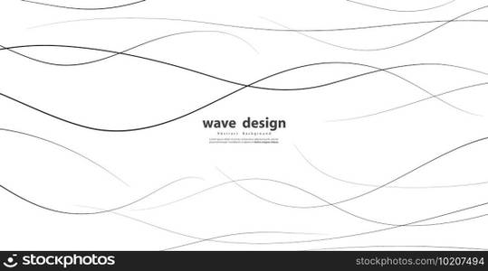 Hand drawn lines. Abstract pattern wave simple seamless, smooth pattern, web design, greeting card, textile, Technology background, Eps 10 vector illustration