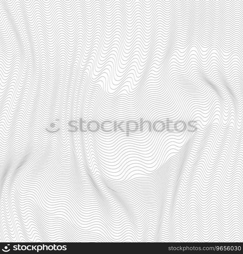 Hand drawn lines wave pattern Royalty Free Vector Image