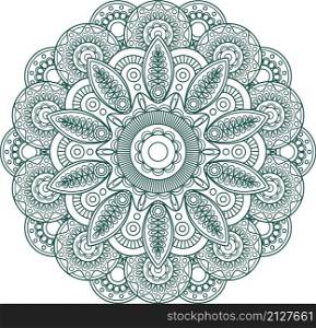 Hand drawn Mandala. Arabic, indian, islam and ottoman culture decoration Ethnic geometric Round Ornament isolated. Hand drawn Mandala. Arabic, indian, islam and ottoman culture decoration Ethnic geometric Round Ornament