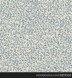 Hand-drawn seamless pattern. Realistic, vector