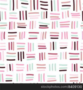 Hand drawn sketch lines seamless pattern. Simple ethnic background. Striped endless wallpaper. Doodle style. Design for fabric, textile print, wrapping, cover. Vector illustration. Hand drawn sketch lines seamless pattern. Simple ethnic background. Striped endless wallpaper. Doodle style.