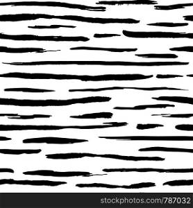 Hand drawn stripes seamless pattern. Black ink stripe backdrop. Vector illustration. Hand drawn stripes seamless pattern. Black ink stripe backdrop.