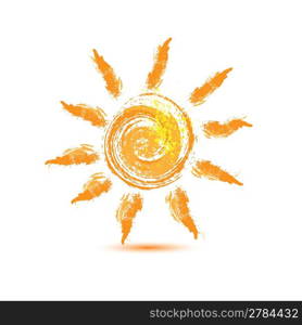 hand drawn sun