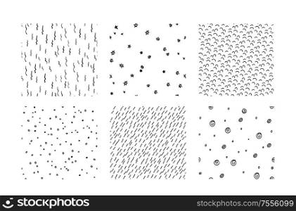 Hand drawn textures, template,. Hatching drawn seamless, pattern, vector design elements Vector set of background texture, points, strokes, ornament in grunge style. Hand drawn textures, template,. Hatching drawn seamless, pattern, vector design elements Vector set of background texture, points, strokes, ornament