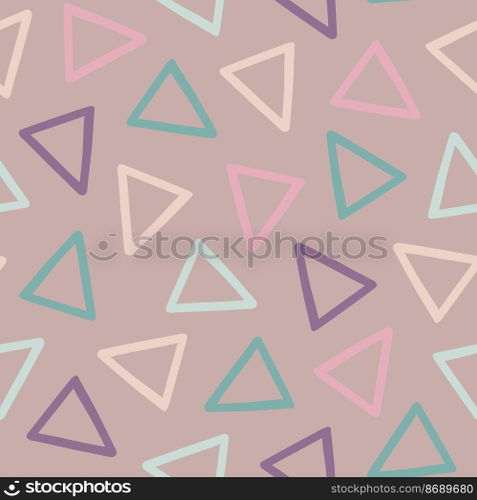 Hand drawn triangles pattern