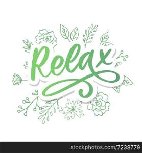 Hand drawn typography lettering phrase Relax isolated on the white background. Fun calligraphy for greeting and invitation card or t-shirt print. Hand drawn typography lettering phrase Relax isolated on the white background. Fun calligraphy for greeting and invitation card or t-shirt print design.
