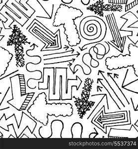 Hand drawn vector seamless Pattern / Background