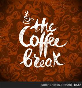 Hand drawn vintage coffee background. Sketch vector illustration. Menu design. Typographics poster