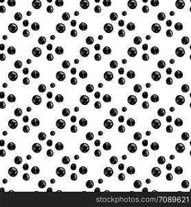 Hand drawn water bubbles seamless pattern on a white background. Underwater backdrop. Abstract geometrical circle wallpaper. Round shapes drops of water. Vector illustration. Hand drawn water bubbles seamless pattern on a white background. Underwater backdrop. Abstract geometrical circle wallpaper.