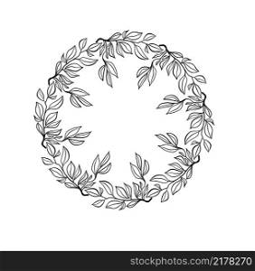 Hand drawn wreath