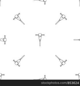 Hand drill machine pattern seamless vector repeat geometric for any web design. Hand drill machine pattern seamless vector