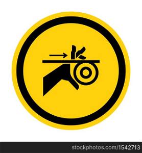 Hand Entanglement Belt and Rollers Symbol Sign, Vector Illustration, Isolate On White Background Label .EPS10