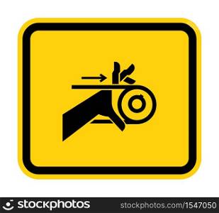 Hand Entanglement Belt Drive Symbol Sign Isolate On White Background,Vector Illustration EPS.10