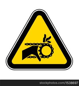 Hand Entanglement Chain Drive Symbol Sign, Vector Illustration, Isolate On White Background Label .EPS10