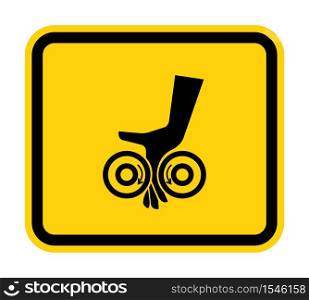 Hand Entanglement Rollers Symbol Sign Isolate on White Background,Vector Illustration