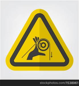 Hand Entanglement Rollers Symbol Sign Isolate On White Background,Vector Illustration EPS.10