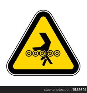 Hand Entanglement Rollers Symbol Sign, Vector Illustration, Isolate On White Background Label .EPS10