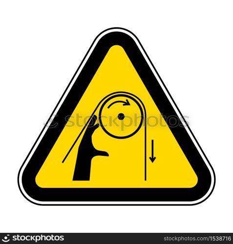 Hand Entanglement Rollers Symbol Sign, Vector Illustration, Isolate On White Background Label .EPS10