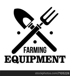 Hand farming tool logo. Simple illustration of hand farming tool vector logo for web design isolated on white background. Hand farming tool logo, simple style