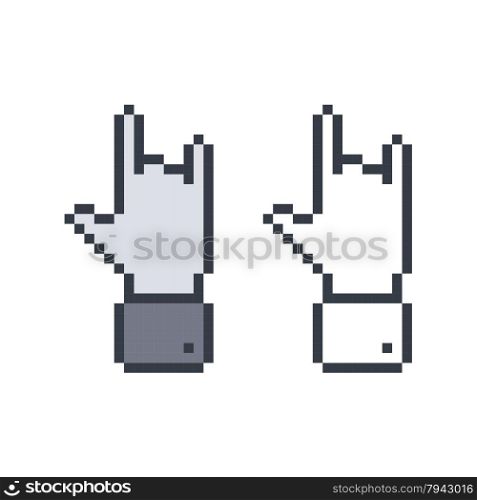 hand gesture art vector graphic art design illustration