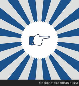 hand gesture icon theme vector art illustration. hand gesture icon