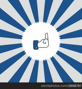 hand gesture icon theme vector art illustration. hand gesture icon