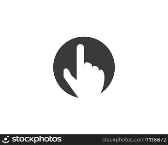 hand gesture icon vector illustration design template