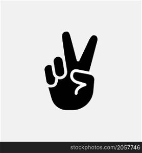 hand gesture peace vector illustration