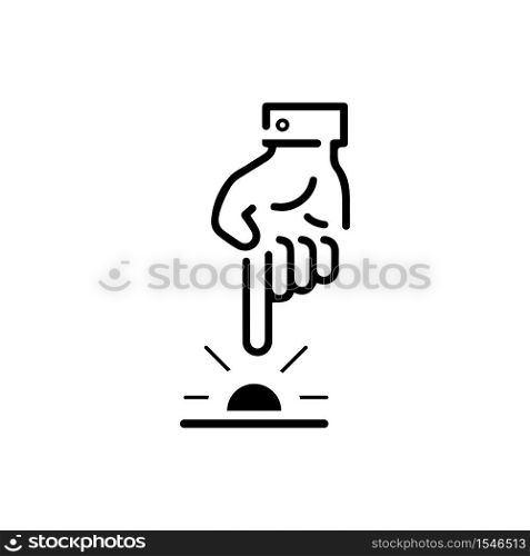 Hand gestures and sign language isolated . Vector illustration of human hands.