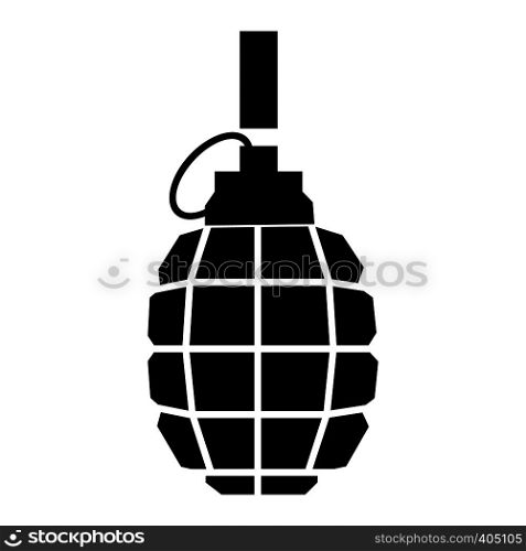 Hand grenade simple icon for web and mobile devices. Hand grenade simple icon