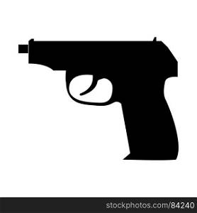 Hand gun icon .