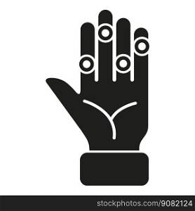 Hand health icon simple vector. Medical disease. Medical joint. Hand health icon simple vector. Medical disease