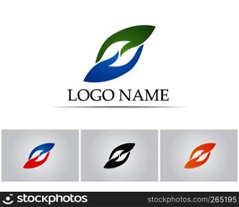 Hand help logo and symbols template icons