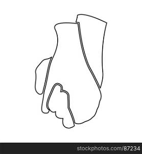 hand holding another hand , sign of love art vector icon .. Hand holding another hand , sign of love icon .