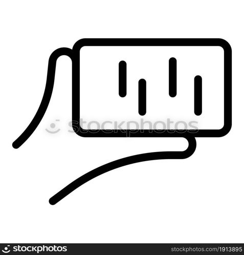 Hand holding cellphone icon outline vector. Phone device. Hold smartphone. Hand holding cellphone icon outline vector. Phone device