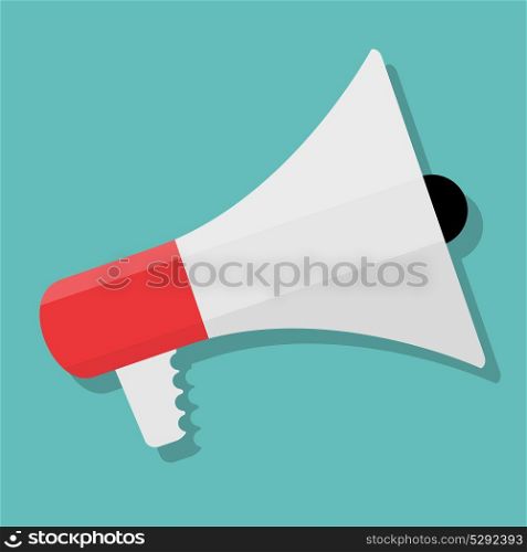 Hand holding Megaphone Icon. Isolated Vector Illustration.. Hand holding Megaphone Icon. Vector Illustration